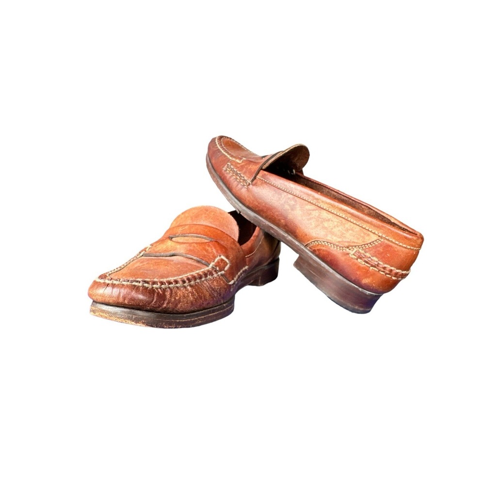 Cole Haan Men's Leather Slip On Brown Penny Loafer Size 8.5M